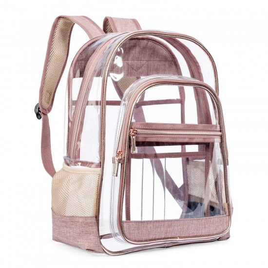 Women Transparent Clear Jelly Patchwork PVC Beach Bag Backpack Handbag Women Transparent Clear Jelly Patchwork PVC Beach Bag Backpack Handbag