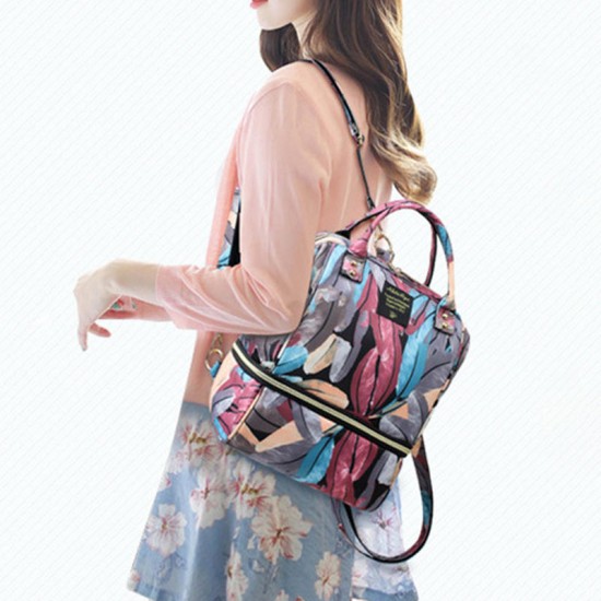 Women Canvas Casual Mummy And Kids Patchwork Backpack Women Canvas Casual Mummy And Kids Patchwork Backpack