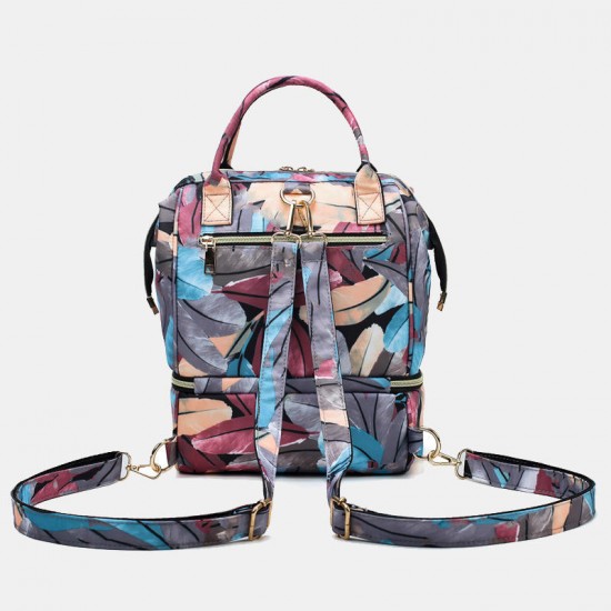 Women Canvas Casual Mummy And Kids Patchwork Backpack Women Canvas Casual Mummy And Kids Patchwork Backpack