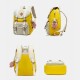Women Large Capacity Canvas Multi-Color Casual Patchwork Backpack Daily Bag Women Large Capacity Canvas Multi-Color Casual Patchwork Backpack Daily Bag