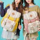 Women Large Capacity Canvas Multi-Color Casual Patchwork Backpack Daily Bag Women Large Capacity Canvas Multi-Color Casual Patchwork Backpack Daily Bag