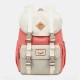 Women Large Capacity Canvas Multi-Color Casual Patchwork Backpack Daily Bag Women Large Capacity Canvas Multi-Color Casual Patchwork Backpack Daily Bag