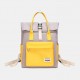 Women Canvas Casual Patchwork Backpack Women Canvas Casual Patchwork Backpack