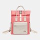 Women Canvas Casual Patchwork Backpack Women Canvas Casual Patchwork Backpack