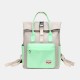 Women Canvas Casual Patchwork Backpack Women Canvas Casual Patchwork Backpack