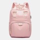 Women Nylon Waterproof Light Weight Multifunction Casual Patchwork Backpack Women Nylon Waterproof Light Weight Multifunction Casual Patchwork Backpack