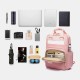Women Nylon Waterproof Light Weight Multifunction Casual Patchwork Backpack Women Nylon Waterproof Light Weight Multifunction Casual Patchwork Backpack