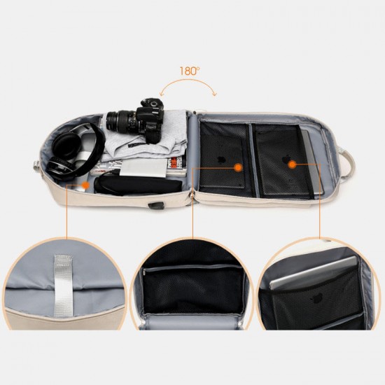 Women Multifunction Waterproof Pure Color Casual Patchwork Backpack Women Multifunction Waterproof Pure Color Casual Patchwork Backpack