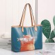 Women 2 PCS Cat Pattern Tote Large Capacity Shoulder Bag Handbag Women 2 PCS Cat Pattern Tote Large Capacity Shoulder Bag Handbag
