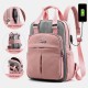 Women Canvas Multifunction Waterproof Casual Patchwork Backpack With USB Charging Port Women Canvas Multifunction Waterproof Casual Patchwork Backpack With USB Charging Port