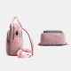 Women Canvas Multifunction Waterproof Casual Patchwork Backpack With USB Charging Port Women Canvas Multifunction Waterproof Casual Patchwork Backpack With USB Charging Port