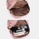 Women Canvas Multifunction Waterproof Casual Patchwork Backpack With USB Charging Port Women Canvas Multifunction Waterproof Casual Patchwork Backpack With USB Charging Port