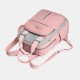Women Canvas Multifunction Waterproof Casual Patchwork Backpack With USB Charging Port Women Canvas Multifunction Waterproof Casual Patchwork Backpack With USB Charging Port
