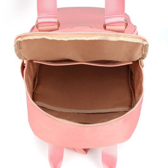 Women Nylon Waterproof Light Weight Solid Bag Multifunction Backpack Women Nylon Waterproof Light Weight Solid Bag Multifunction Backpack