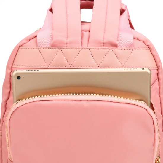 Women Nylon Waterproof Light Weight Solid Bag Multifunction Backpack Women Nylon Waterproof Light Weight Solid Bag Multifunction Backpack