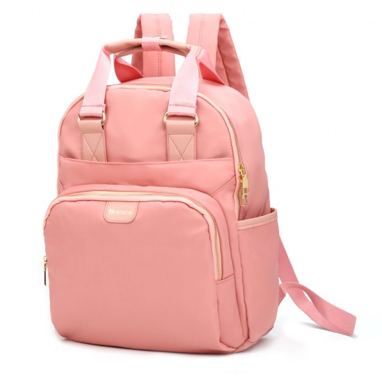 Women Nylon Waterproof Light Weight Solid Bag Multifunction Backpack Women Nylon Waterproof Light Weight Solid Bag Multifunction Backpack