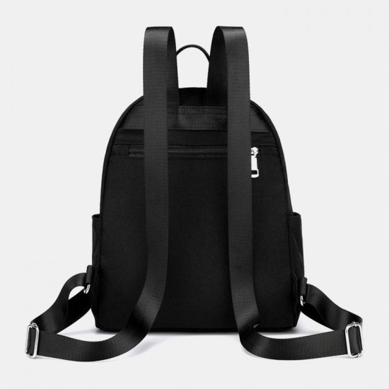 Women Nylon Waterproof Floral Casual Embroidered Backpack Women Nylon Waterproof Floral Casual Embroidered Backpack