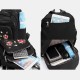 Women Nylon Waterproof Floral Casual Embroidered Backpack Women Nylon Waterproof Floral Casual Embroidered Backpack