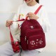 Women Nylon Waterproof Floral Casual Embroidered Backpack Women Nylon Waterproof Floral Casual Embroidered Backpack