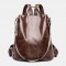 Women Anti-theft Waterproof Soft Large Capacity Backpack Crossbody Bag