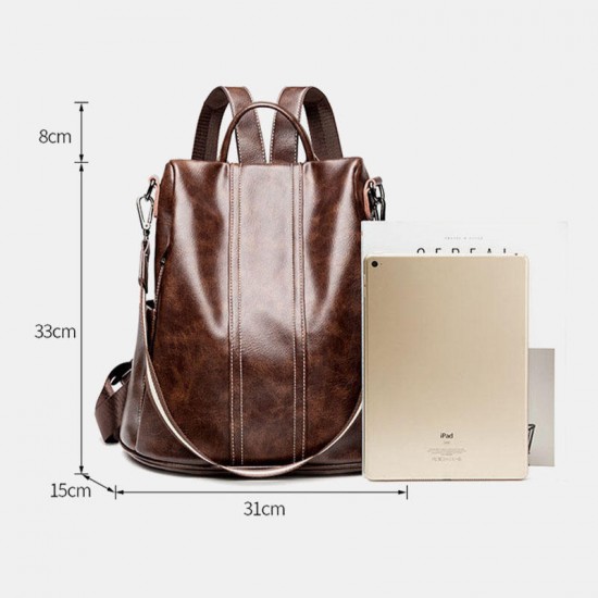 Women Anti-theft Waterproof Soft Large Capacity Backpack Crossbody Bag Women Anti-theft Waterproof Soft Large Capacity Backpack Crossbody Bag