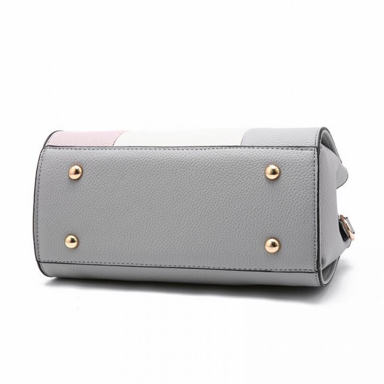 Stitching PU Leather Designer Purses and Handbag Casual Shoulder Bag Warm Sweet Tote with Tassels for Women Daily Stitching PU Leather Designer Purses and Handbag Casual Shoulder Bag Warm Sweet Tote with Tassels for Women Daily