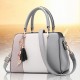 Stitching PU Leather Designer Purses and Handbag Casual Shoulder Bag Warm Sweet Tote with Tassels for Women Daily Stitching PU Leather Designer Purses and Handbag Casual Shoulder Bag Warm Sweet Tote with Tassels for Women Daily