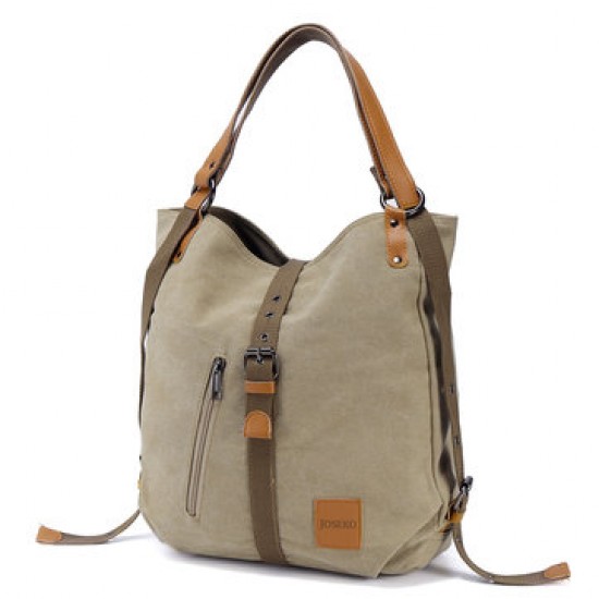 Multifunctional Canvas Bag Women Convertible Backpack Purse Ladies Shoulder Bag Casual Handbag Multifunctional Canvas Bag Women Convertible Backpack Purse Ladies Shoulder Bag Casual Handbag