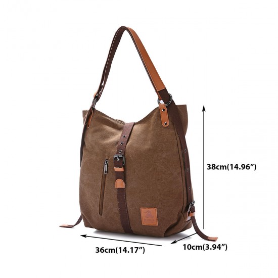 Multifunctional Canvas Bag Women Convertible Backpack Purse Ladies Shoulder Bag Casual Handbag Multifunctional Canvas Bag Women Convertible Backpack Purse Ladies Shoulder Bag Casual Handbag