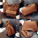 2pcs Women Leather Large Shoulder Messenger Shopping Bag Purse Handbag Tote 2pcs Women Leather Large Shoulder Messenger Shopping Bag Purse Handbag Tote