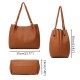 2pcs Women Leather Large Shoulder Messenger Shopping Bag Purse Handbag Tote 2pcs Women Leather Large Shoulder Messenger Shopping Bag Purse Handbag Tote