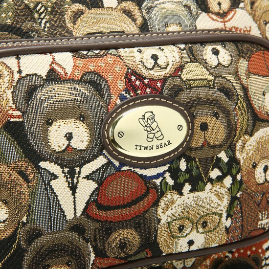 Women Bear Pattern Large Capacity Backpack Women Bear Pattern Large Capacity Backpack