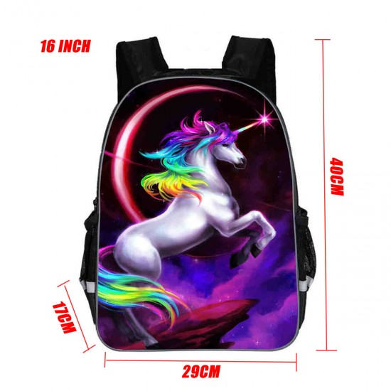 Fashion Magical Rainbow Fashion School Bag Travel Rucksack Kid's Backpack Gift Fashion Magical Rainbow Fashion School Bag Travel Rucksack Kid's Backpack Gift