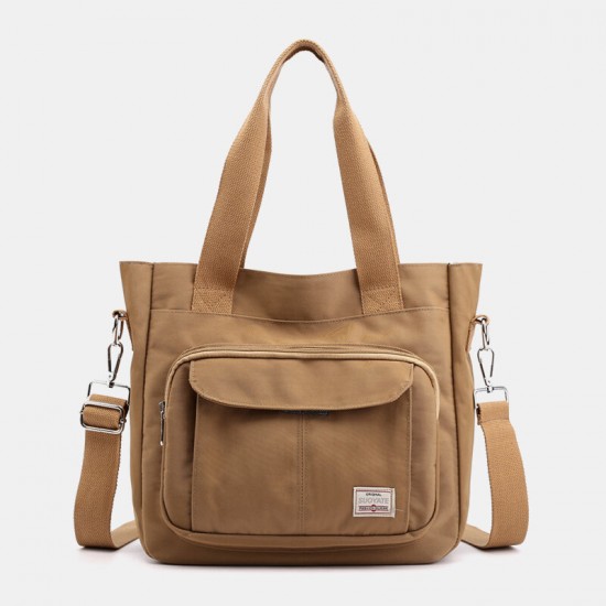 Women Casual Light Weight Tote Solid Large Capacity Handbag Crossbody Bag Women Casual Light Weight Tote Solid Large Capacity Handbag Crossbody Bag
