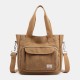 Women Casual Light Weight Tote Solid Large Capacity Handbag Crossbody Bag Women Casual Light Weight Tote Solid Large Capacity Handbag Crossbody Bag