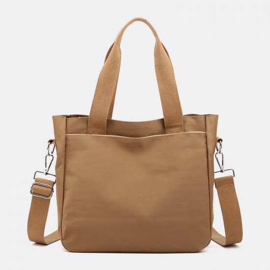 Women Casual Light Weight Tote Solid Large Capacity Handbag Crossbody Bag Women Casual Light Weight Tote Solid Large Capacity Handbag Crossbody Bag