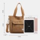 Women Casual Light Weight Tote Solid Large Capacity Handbag Crossbody Bag Women Casual Light Weight Tote Solid Large Capacity Handbag Crossbody Bag
