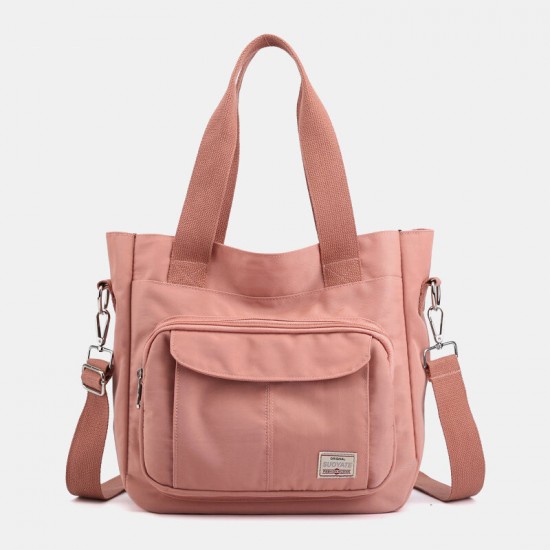 Women Casual Light Weight Tote Solid Large Capacity Handbag Crossbody Bag Women Casual Light Weight Tote Solid Large Capacity Handbag Crossbody Bag