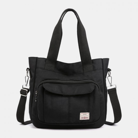 Women Casual Light Weight Tote Solid Large Capacity Handbag Crossbody Bag Women Casual Light Weight Tote Solid Large Capacity Handbag Crossbody Bag