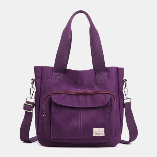 Women Casual Light Weight Tote Solid Large Capacity Handbag Crossbody Bag Women Casual Light Weight Tote Solid Large Capacity Handbag Crossbody Bag