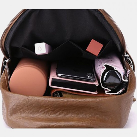 Women Fashion Waterproof Light Weight Anti-theft Backpack Shoulder Bag With Headphone Port Women Fashion Waterproof Light Weight Anti-theft Backpack Shoulder Bag With Headphone Port