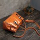 Women Vintage Handbag Oil Wax Leather Three-layer Crosssbody Bag Women Vintage Handbag Oil Wax Leather Three-layer Crosssbody Bag