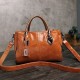 Women Vintage Handbag Oil Wax Leather Three-layer Crosssbody Bag Women Vintage Handbag Oil Wax Leather Three-layer Crosssbody Bag