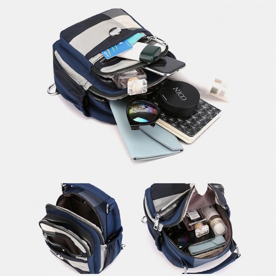 Fashion Canvas Multifunctional Light Weight Backpack Shoulder Bag Crossbody Bag For Women Fashion Canvas Multifunctional Light Weight Backpack Shoulder Bag Crossbody Bag For Women