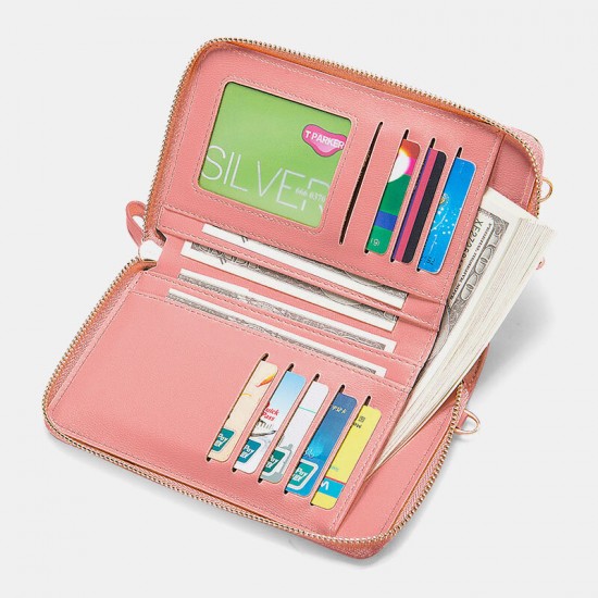 Women 13 Card Slots Phone Bag Daisy Crossbody Bag Shoulder Bag Women 13 Card Slots Phone Bag Daisy Crossbody Bag Shoulder Bag