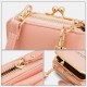 Women 9 Card Slots Phone Bag Solid Crossbody Bag Shoulder Bag Women 9 Card Slots Phone Bag Solid Crossbody Bag Shoulder Bag