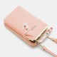 Women 9 Card Slots Phone Bag Solid Crossbody Bag Shoulder Bag Women 9 Card Slots Phone Bag Solid Crossbody Bag Shoulder Bag