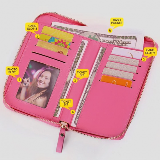 Women 9 Card Slots Phone Bag Solid Crossbody Bag Shoulder Bag Women 9 Card Slots Phone Bag Solid Crossbody Bag Shoulder Bag