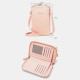 Women 9 Card Slots Phone Bag Solid Crossbody Bag Shoulder Bag Women 9 Card Slots Phone Bag Solid Crossbody Bag Shoulder Bag