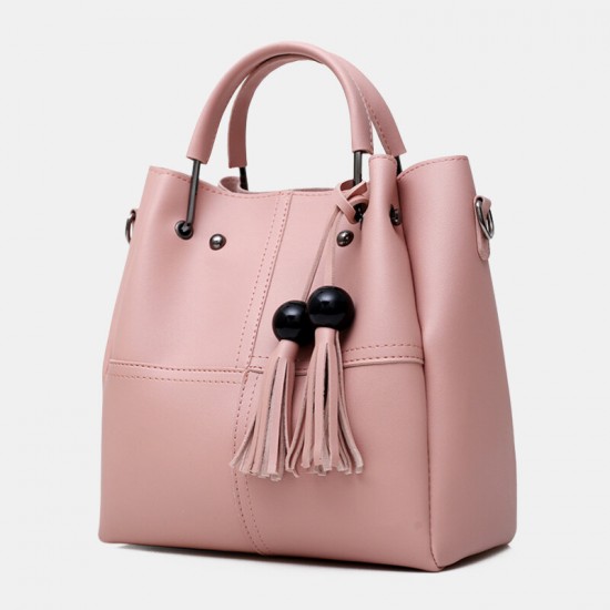 Women 3Pcs Tassel Multi-function Handbag Crossbody Bag Women 3Pcs Tassel Multi-function Handbag Crossbody Bag